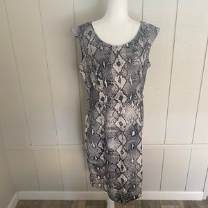 LONDON TIMES Snake Skin Dress